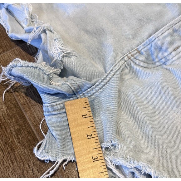 Old navy Sky High A line high rise shorts women's size 8 secret pockets Cut Offs - Picture 2 of 9